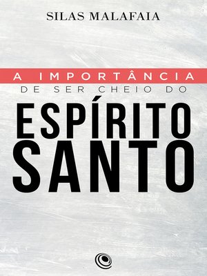 cover image of A importância de ser cheio do Espírito Santo